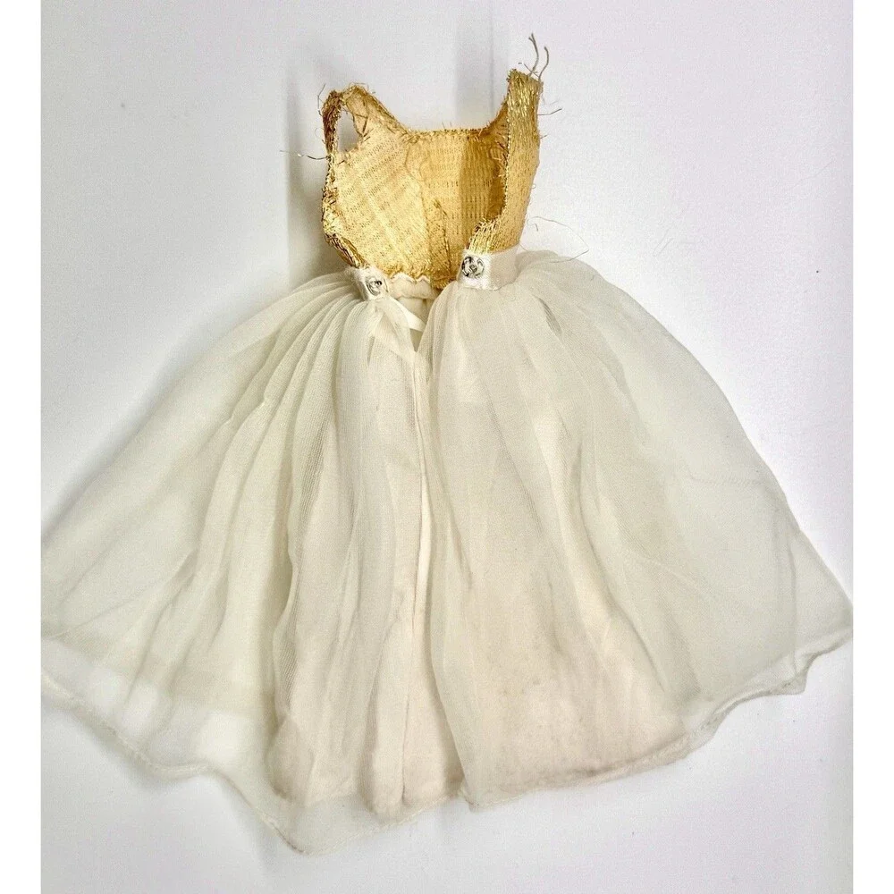 VTG 1963 Mattel Barbie Midge Wardrobe Wig Doll‎ Japan Golden Elegance Dress #961